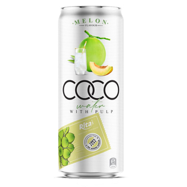 Agua de coco más melón con pulpa 330ml