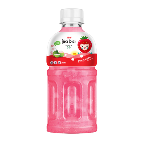 OEM 300ml Pet 瓶 Bici Bici 草莓果汁加肉
