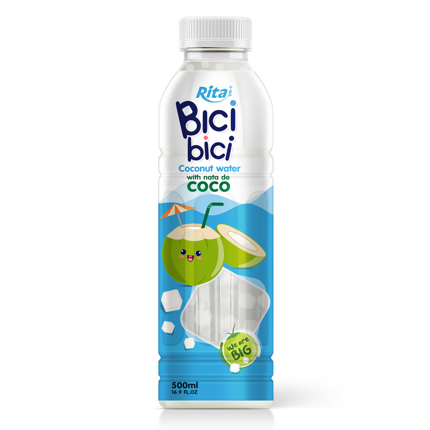 Bici Bici 椰果椰子水（大瓶装）16.9 盎司 PET 瓶