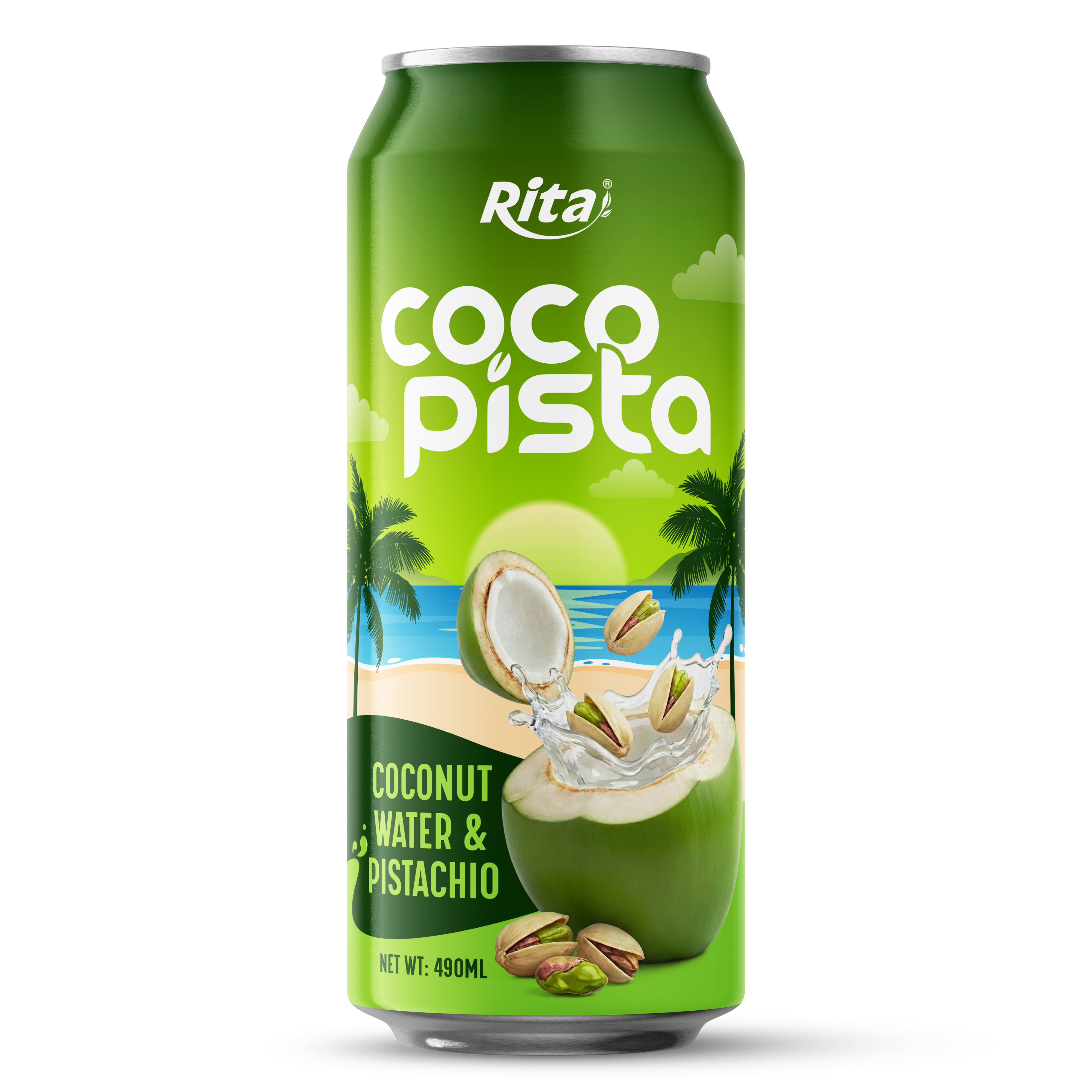 Rita Coco Pista 开心果风味椰子水 490ml 罐装