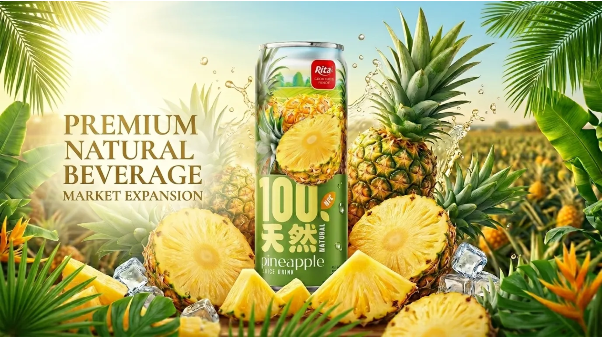 高端天然饮品市场拓展：纤体罐包装与热带风味的兴起