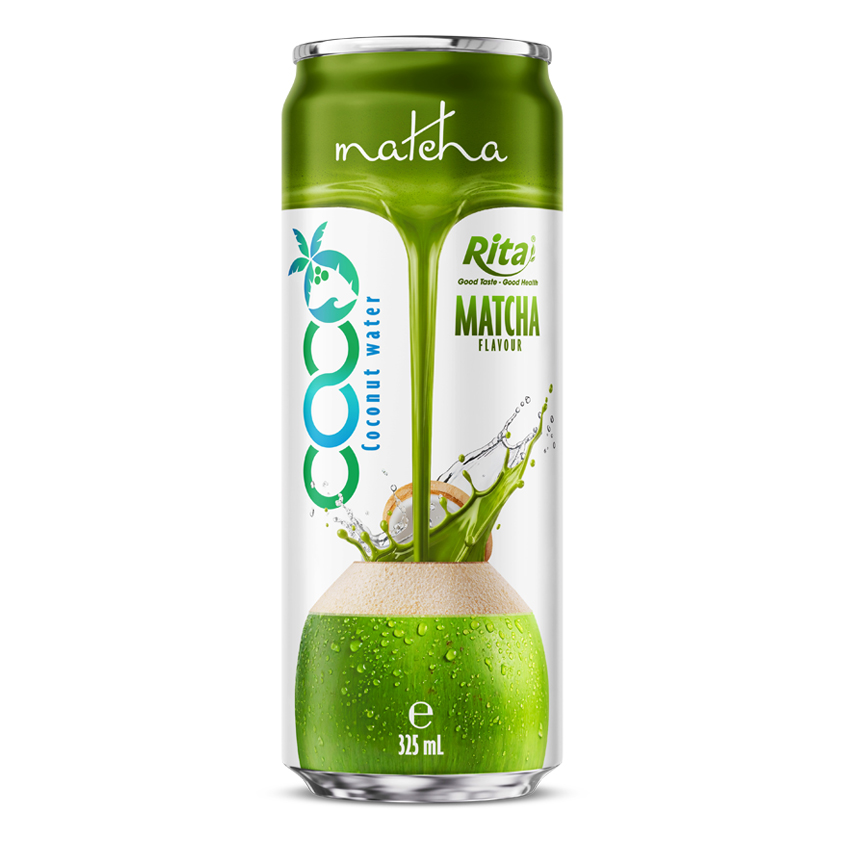 抹茶味椰子水 325ml 细长罐装