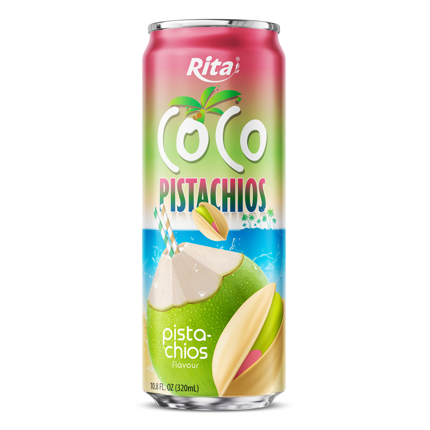 天然椰子水开心果饮料320ml批发供应商 | RITA集团OEM代工
